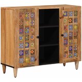  Kreveta s policom Prirodna 90 x 33 x 75 cm Čvrsto drvo manga | shoptok.hr