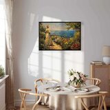  Slika - Nostalgic impression - a pensive woman contemplating 90x60 U crnom drvenom okviru | shoptok.hr