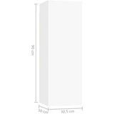  Komplet TV omaric 3-delni bela iverna plošča, (20913828) | Shoptok.si