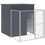  Kućica za pse s igralištem antracit 165 x 1271 x 181 cm čelična | shoptok.hr