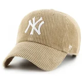 47 Brand Cap mlb new york yankees wide cord clean up Bež