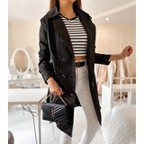 Gemre Black trench coat with belt Royale | shoptok.hr