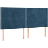  Posteljni okvir z vzglavjem temno moder 180x200 cm žamet, (20902680) | Shoptok.si