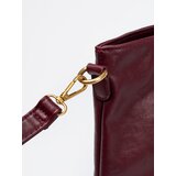 Shelvt Burgundy handbag with gold elements | shoptok.hr