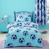 Catherine Lansfield Vijolična/turkizna otroška posteljnina za zakonsko posteljo 200x200 cm Tie Dye Football – | Shoptok.si