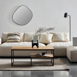 MID.YOU klubska miza, črna, barve hrasta | Shoptok.si