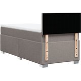  Krevet s oprugama i madracem smeđesivi 100 x 200 cm od tkanine | shoptok.hr