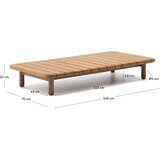 Kave Home Vrtna miza iz tikovine 70x140 cm Turqueta - | Shoptok.si