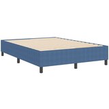 vidaXL Postelja Box Spring Modra 140x200 cm iz Corduroy tkanine, (22052366) Cene