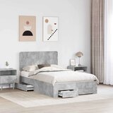  Konstrukcija postelje z vzglavjem Betonsko siva 120 x 200 cm, (5000102393) | Shoptok.si