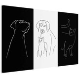  Slika - Domestic Animals (3 Parts) 60x40 Standard | shoptok.hr