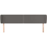  Uzglavlje s ušima sivo 183x23x78/88 cm od umjetne kože | shoptok.hr