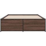 vidaXL Okvir kreveta boja hrasta 120x200 cm konstruirano drvo i metal | shoptok.hr