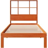 vidaXL Krevet s regalom za knjige bez madraca 100 x 200 cm od borovine | shoptok.hr