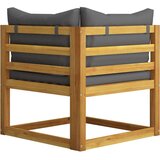  3057608 4-Seater Garden Sofa with Cushion Solid Acacia Wood (2x311856) | shoptok.hr