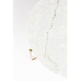 White Label Bela/v zlati barvi okrogla mizica z marmorno mizno ploščo ø 70 cm Timpa – | Shoptok.si