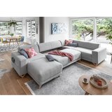 Miuform Svetlo siva raztegljiva/s prostorom za shranjevanje kotna sedežna garnitura (desni kot/v obliki črke "U") Classy Sophie – | Shoptok.si