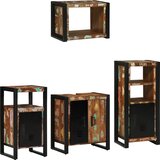 vidaXL Set namještaja za kupaonicu 4 pcs Čvrsto reciklirano drvo | shoptok.hr