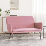 vidaXL Klop roza 108x79x79 cm žamet | Shoptok.si