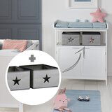 Roba Bijela dječja komoda s promjenjivim stolom 75x100x87 cm Hamburg – | shoptok.hr