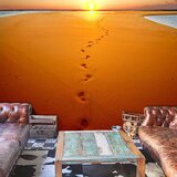  Tapeta - Footprints in the sand 250x193 Cijene