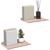  Lebdeća polica Zidne 2 pcs Ružičasta 30 x 18 x 2,5 cm Čelik | Eponuda.ba