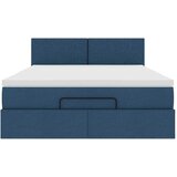  Otomanski krevet s madracem plavi 140x190cm od tkanine | shoptok.hr