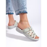 Shelvt Women's comfortable gray flip-flops | shoptok.hr