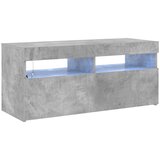 TV ormarić s LED svjetlima siva boja betona 90x35x40 cm | Eponuda.ba