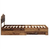  Krevetna konstrukcija Staro drvo 90 x 190 cm Konstruirano drvo Smeđa 196 x 93 x 90 cm | Shoptok.si
