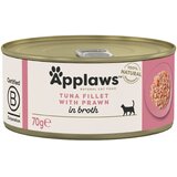  Varčno pakiranje Applaws v bujonu 24 x 70 g - Tunin file & kozice | shoptok.hr