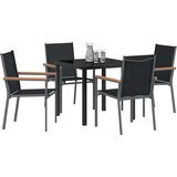  Vrtni set za objed 5 pcs Crna Čelik s prahom | Eponuda.com