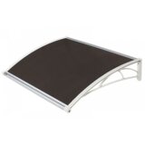 Nadstrešnica za vrata 82x120cm bela baza ploča bronza 6mm | Eponuda.com