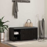  Klupa za hodnik s jastukom Crni Hrast 100 x 38 x 46 cm | shoptok.hr
