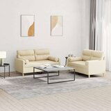 vidaXL 2-dijelni set sofa s jastucima krem od tkanine Cijene