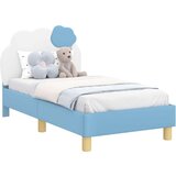  Posteljica za malčke z vzglavjem Modra 70 x 140 cm PU, (5000105741) | Shoptok.si