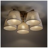 Brilagi prislonjen plafonski luster latte sabia 5xE27/15W/230V borovina/krem | Eponuda.com