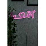 WALLXPERT dekorativna plastična led rasveta love trip plane pink Cene