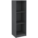 Furnova Knjižna omara za razdelitev prostora siva 36x33x110 cm borovina, (21933176) | Shoptok.si
