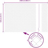  Ograda od lančane veze 25 x 1,2 m Čelik Zelena | shoptok.hr