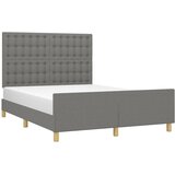  Okvir za krevet bez madraca tamnosivi 140 x 190 cm od tkanine | shoptok.hr