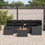  Sjedeća garnitura za vrt 7 kom. poliratan 233,5 x 123,5 x 85 cm | shoptok.hr