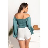 Fenzy Eleganten Crop Top Livenza, Menta | Shoptok.si