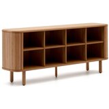 Kave Home Komoda v jesenovem dekorju z drsnimi vrati v naravni barvi 180x75,5x40 cm Mailen – | Shoptok.si