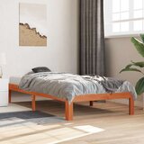 vidaXL Okvir kreveta voštano smeđi 75 x 190 cm od masivne borovine | shoptok.hr
