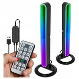  Set 2x LED RGBIC prigušiva stona lampa LED/5W/5V crna + daljinski upravljač | Eponuda.com