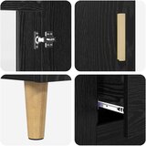  Kreveta Crni hrast 69,5 x 34 x 90 cm Konstruirano drvo | shoptok.hr