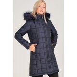 Dewberry Z6653 LADIES COAT-LIGHT NAVY BLUE Cijene