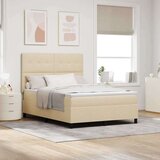 Box spring krevet s madracem Krema 140 x 200 cm tkanina - Krema 140 x 200 cm S gumbima | shoptok.hr