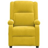  Masažni naslonjač žuti baršunasti | shoptok.hr